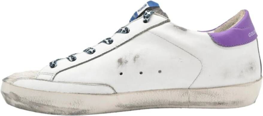 Golden Goose Superstar Horsy White Ice Purple Sneakers White Dames