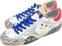 Golden Goose Superstar Leren Sneakers Wit Rood Zwart White Heren - Thumbnail 3