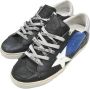 Golden Goose Superstar Leren Zwart Blauw Wit Sneakers Black Heren - Thumbnail 3