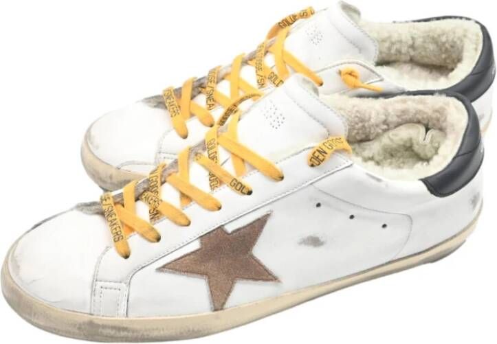 Golden Goose Superstar Sherling Sneakers Wit Zwart White Heren