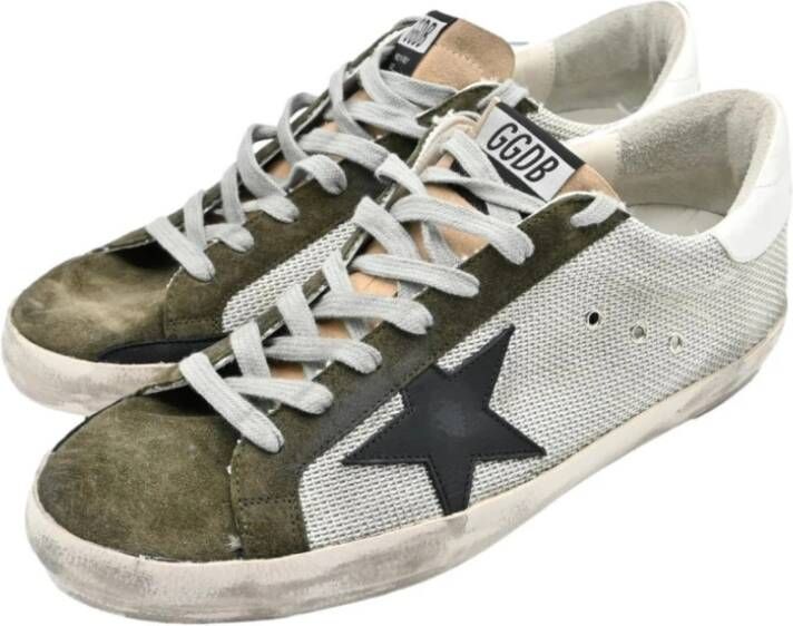 Golden Goose Superstar Silver Black Star Sneakers Multicolor Heren