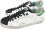 Golden Goose Superstar White Black and Flower Sneakers White Heren - Thumbnail 3