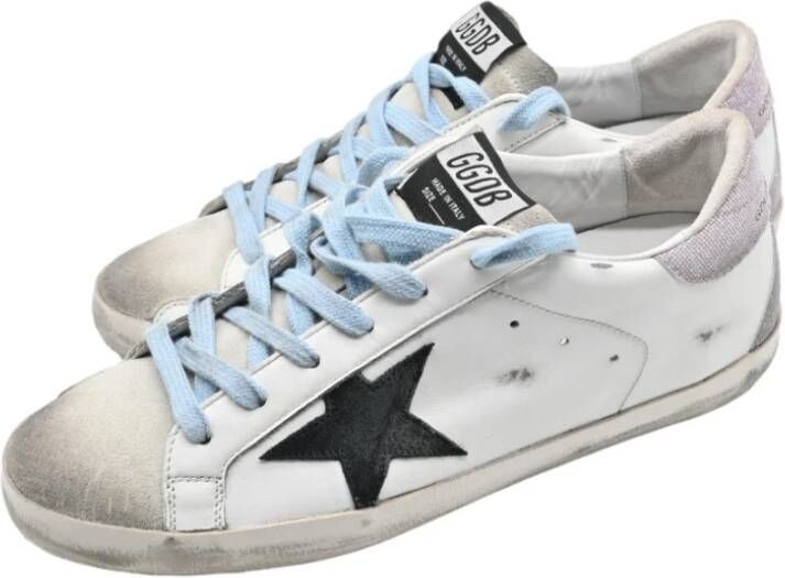 Golden Goose Superstar White Black Baby Pink Sneakers White Dames