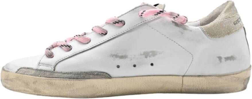 Golden Goose Superstar White Black Gold Sneakers White Dames