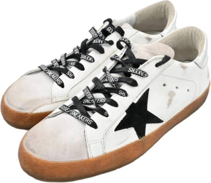 Golden Goose Superstar White Black Star Sneakers White Heren