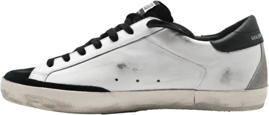 Golden Goose Superstar White Black Suede Sneakers White Heren