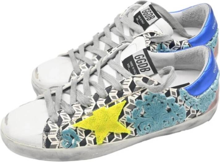 Golden Goose Superstar White Black Yellow Fluo Sneakers Multicolor Heren