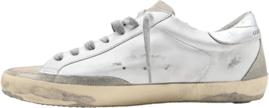 Golden Goose Superstar White Electric Blue Ice Silver Sneakers White Heren