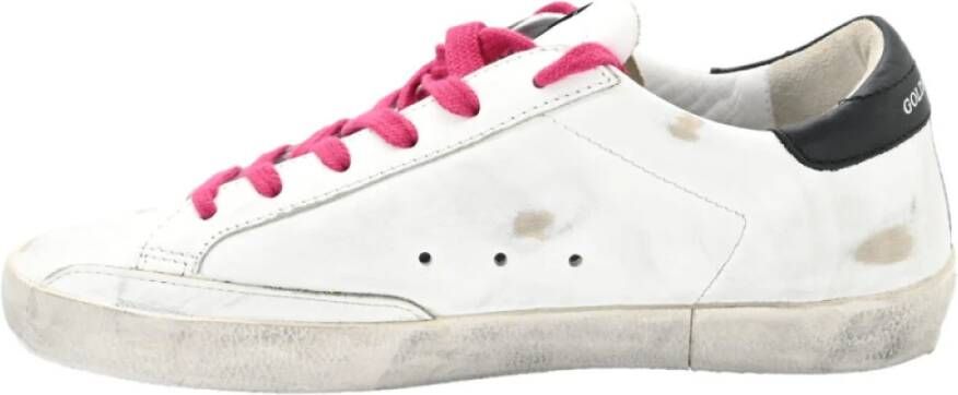 Golden Goose Superstar White Fuxia Sneakers White Dames