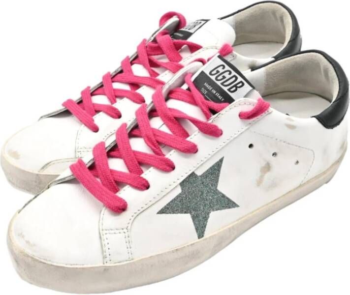 Golden Goose Superstar White Fuxia Sneakers White Dames