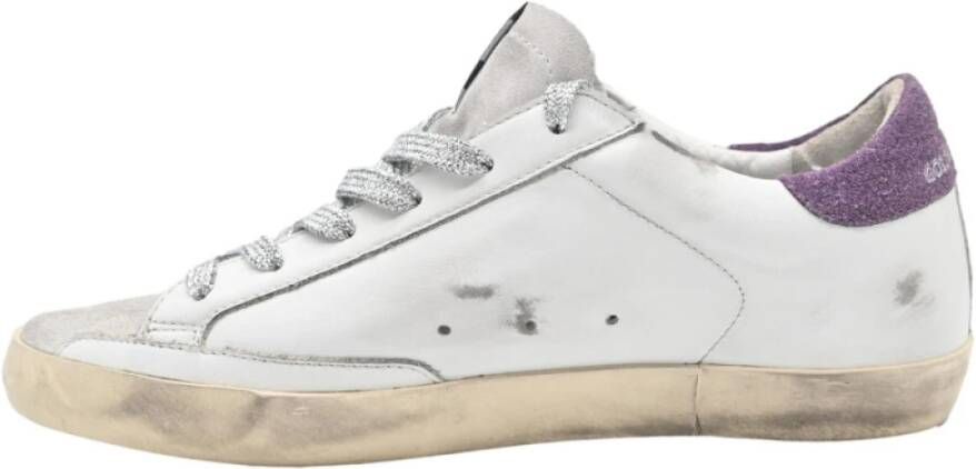 Golden Goose Superstar White Military Green Sneakers White Dames