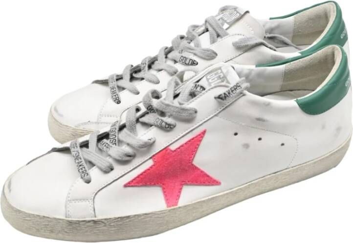 Golden Goose Superstar White Rose Fluo Sneakers White Heren