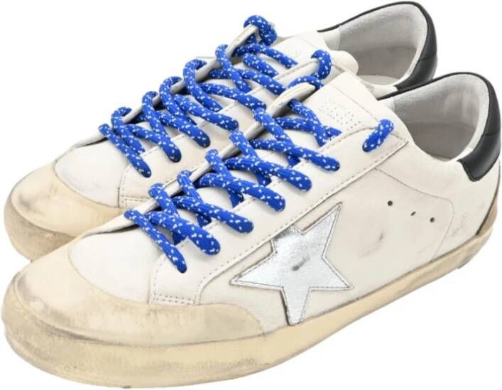 Golden Goose Superstar White Silver Star Sneakers White Heren