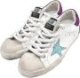 Golden Goose Superstar White Skyblue Star Purple Glitter White Dames - Thumbnail 3