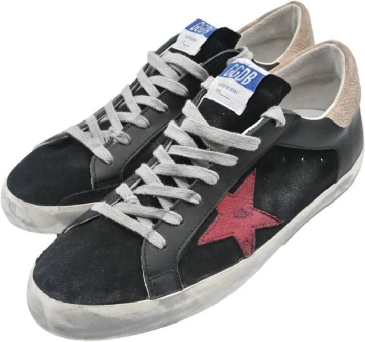 Golden Goose Superstar Zwart Rood Beige Sneakers Black Heren