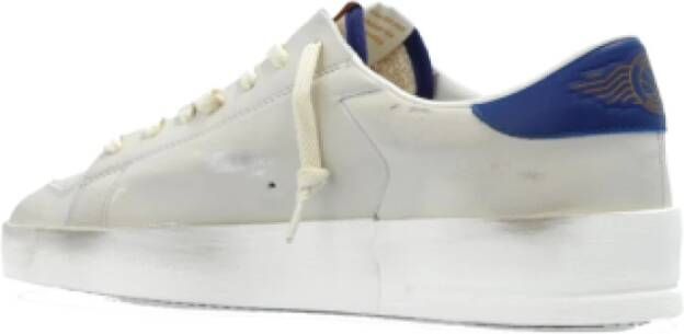 Golden Goose Textielsneakers met leren details Gray Heren