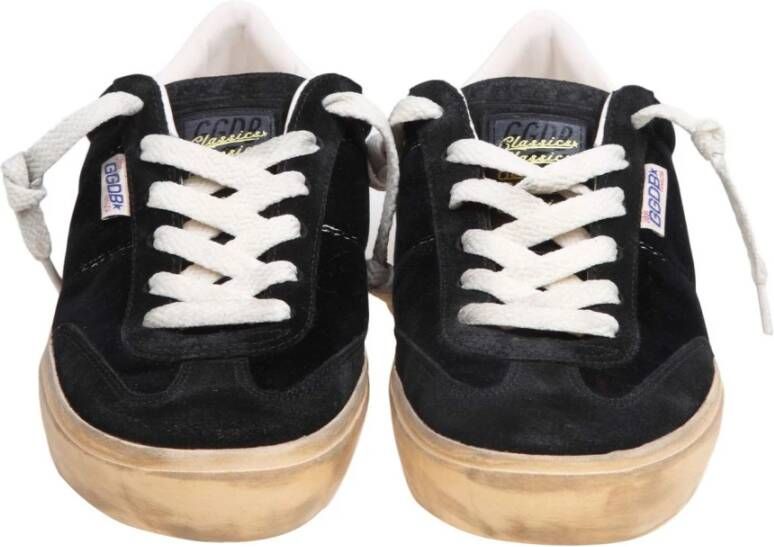 Golden Goose Velvet & Suede Zwarte Sneakers Black Dames