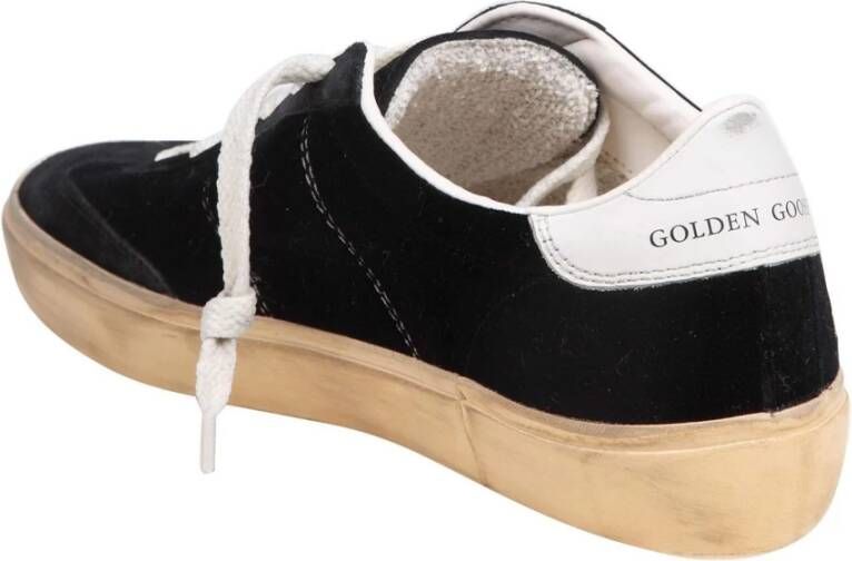 Golden Goose Velvet & Suede Zwarte Sneakers Black Dames