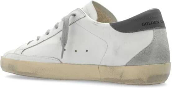 Golden Goose Verontruste Leren Sneakers White Dames