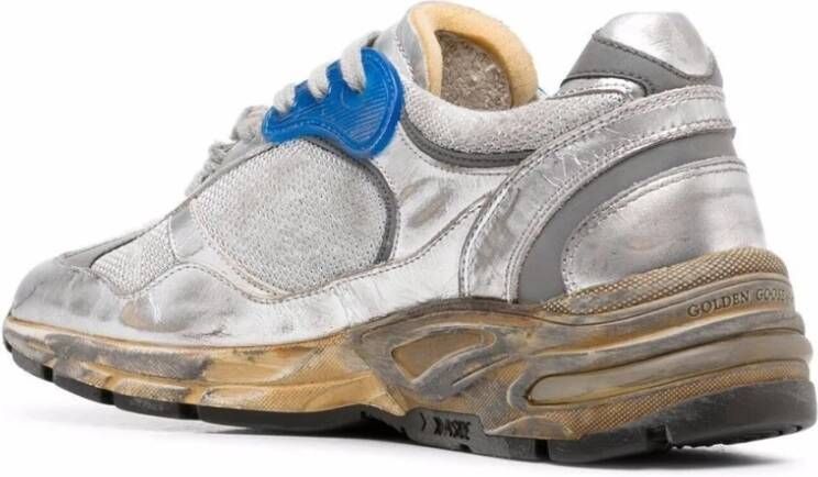 Golden Goose Versleten Effect Mesh Hardloopschoenen Gray Dames