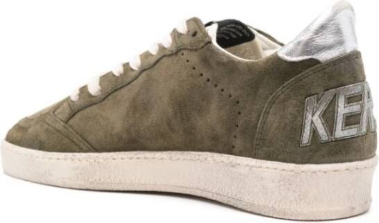 Golden Goose Verweerde olijfgroene sneakers Green Heren