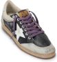 Golden Goose Vintage Leren en Nylon Trainers Beige Heren - Thumbnail 2