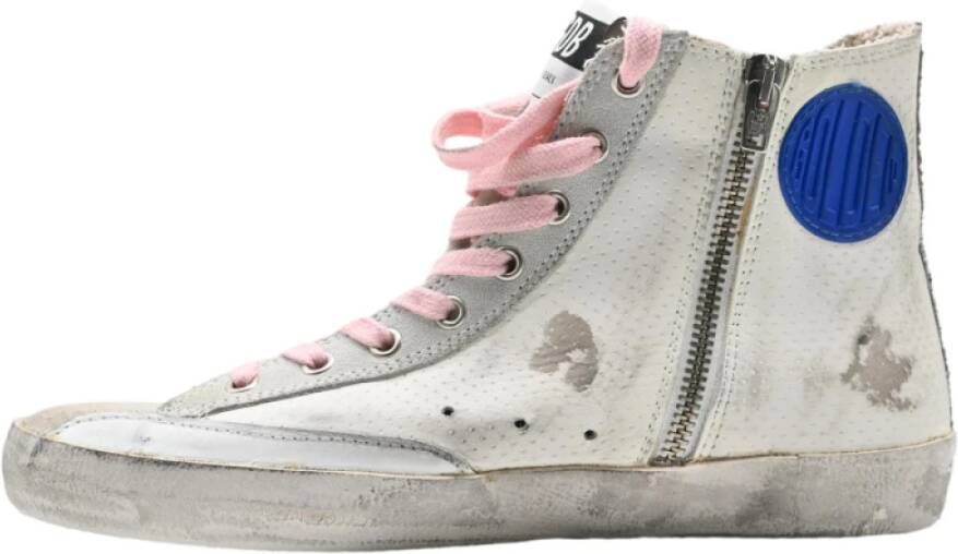 Golden Goose Wit Beige Zilver Sneakers White Dames