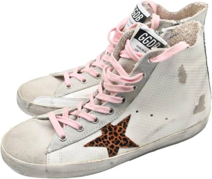 Golden Goose Wit Beige Zilver Sneakers White Dames