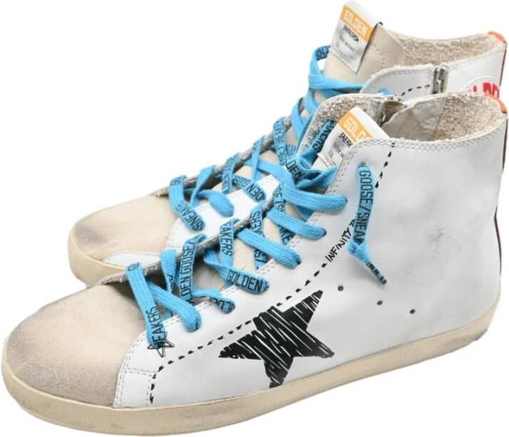 Golden Goose Wit Beige Zwart Bruin Sneakers White Dames