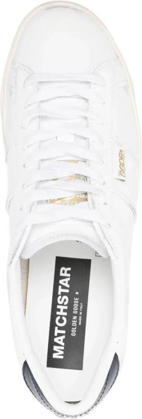 Golden Goose Wit Blauw Matchstar Sneakers White Heren