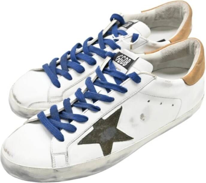 Golden Goose Wit Bruin Superstar Sneakers Multicolor Heren