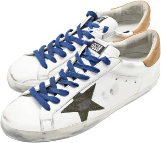 Golden Goose Wit Bruin Superstar Sneakers White Heren