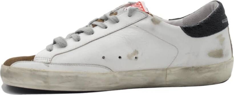 Golden Goose Wit Geel Superstar Sneakers White Heren