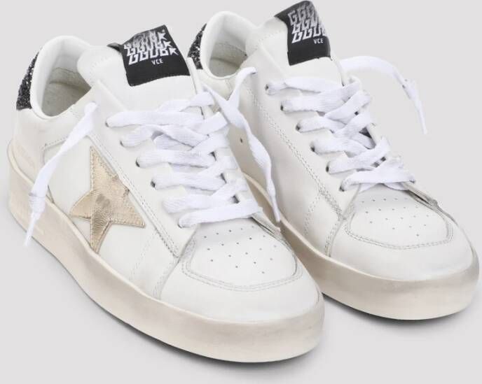 Golden Goose Wit Goud Antraciet Stardan Sneakers White Dames