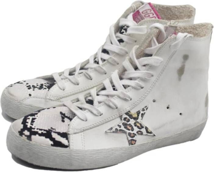 Golden Goose Wit Grijs Leo Pyton Sneakers White Dames