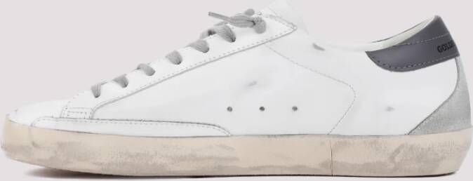 Golden Goose Wit IJs Donkergrijs Superstar Sneakers Multicolor Heren