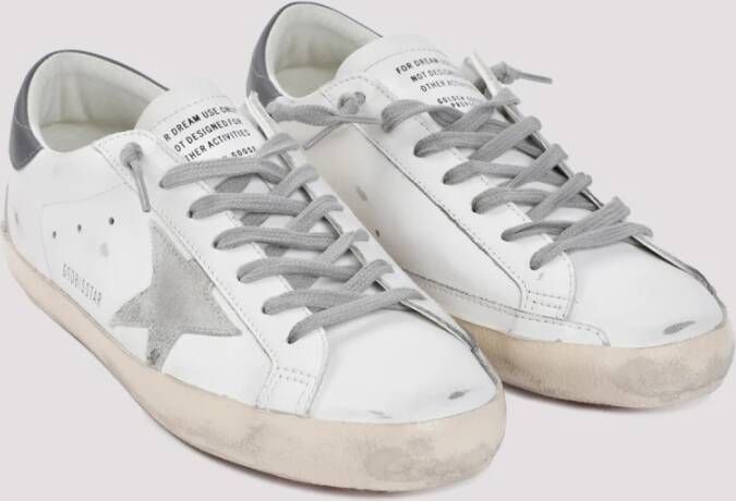 Golden Goose Wit IJs Donkergrijs Superstar Sneakers Multicolor Heren