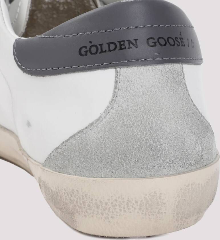 Golden Goose Wit IJs Donkergrijs Superstar Sneakers Multicolor Heren