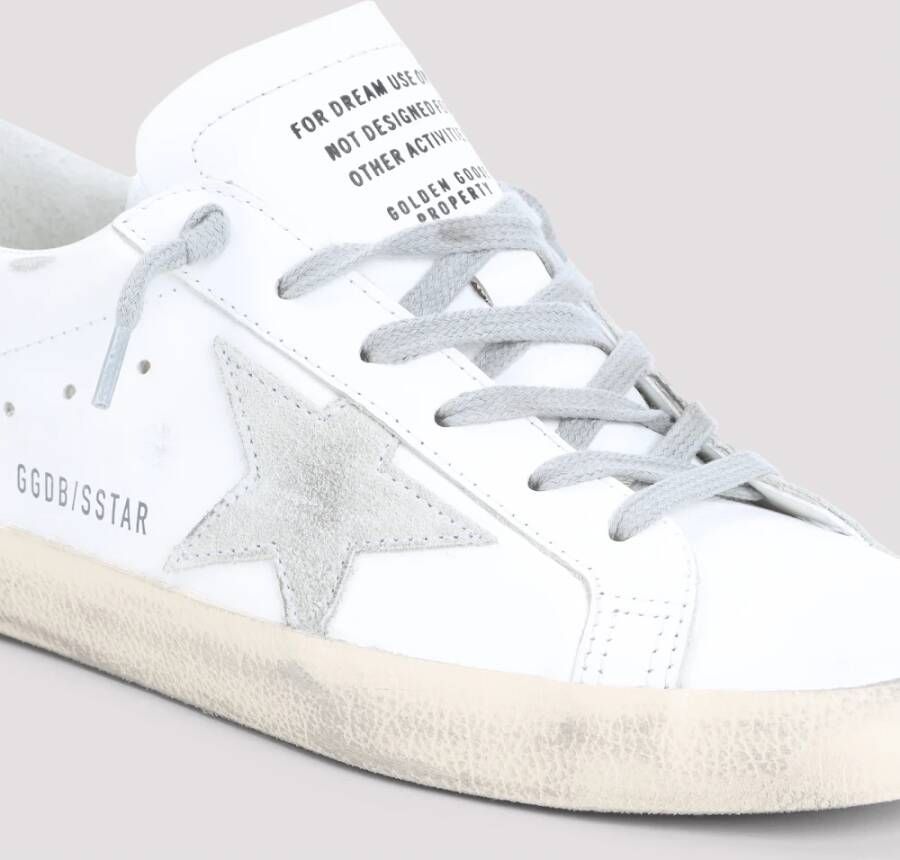 Golden Goose Wit IJs Donkergrijs Superstar Sneakers White Dames