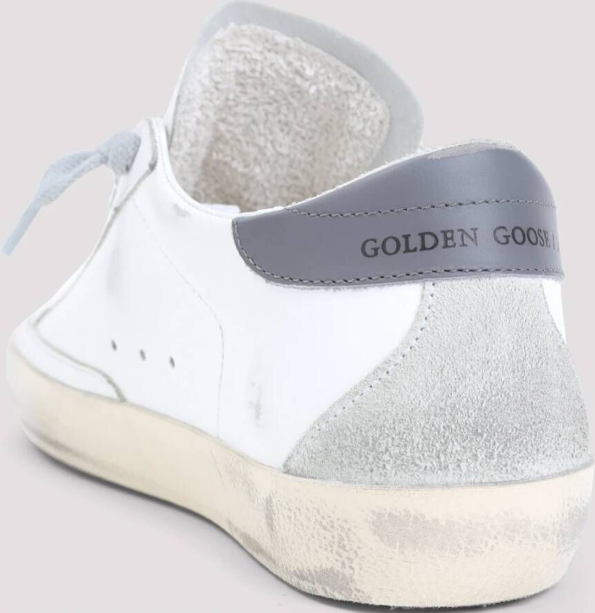 Golden Goose Wit IJs Donkergrijs Superstar Sneakers White Dames