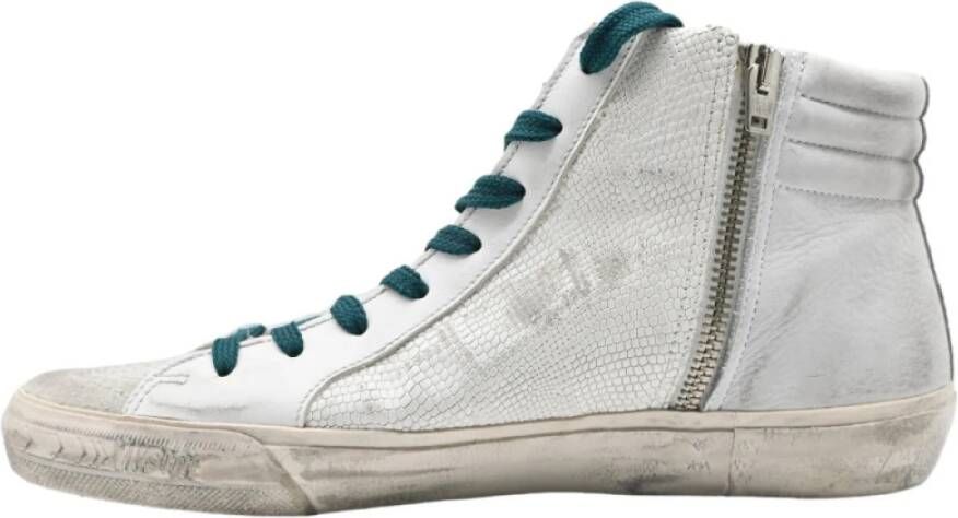 Golden Goose Wit IJs Zilver Slide Sneakers Multicolor Heren