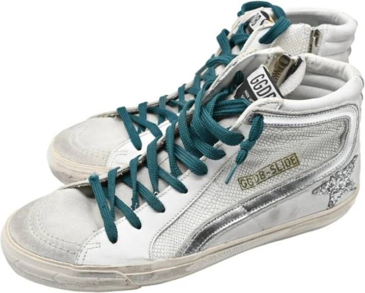 Golden Goose Wit IJs Zilver Slide Sneakers Multicolor Heren