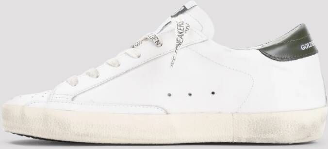 Golden Goose Wit Lichtroze Donkergroen Superstar White Dames