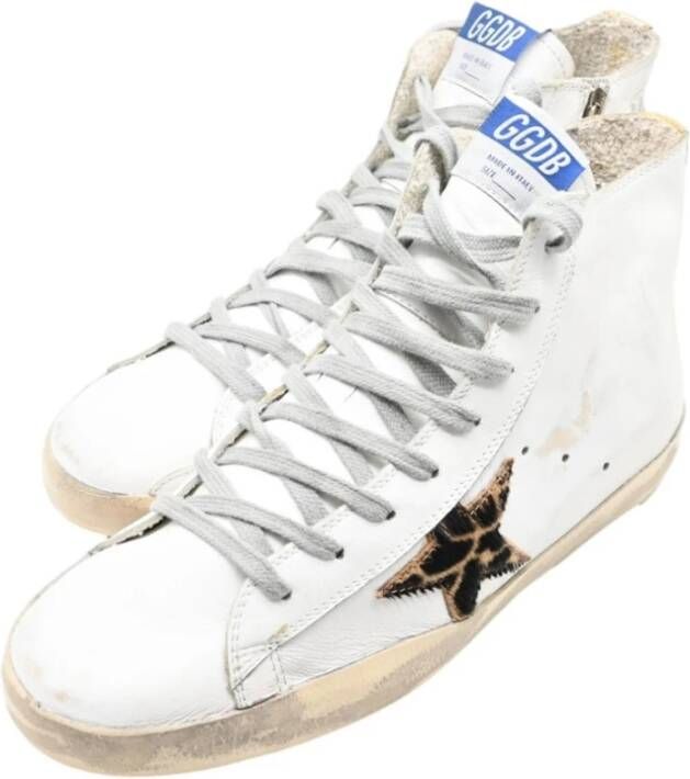 Golden Goose Wit-Luipaard Sneakers Francy Stijl White Dames