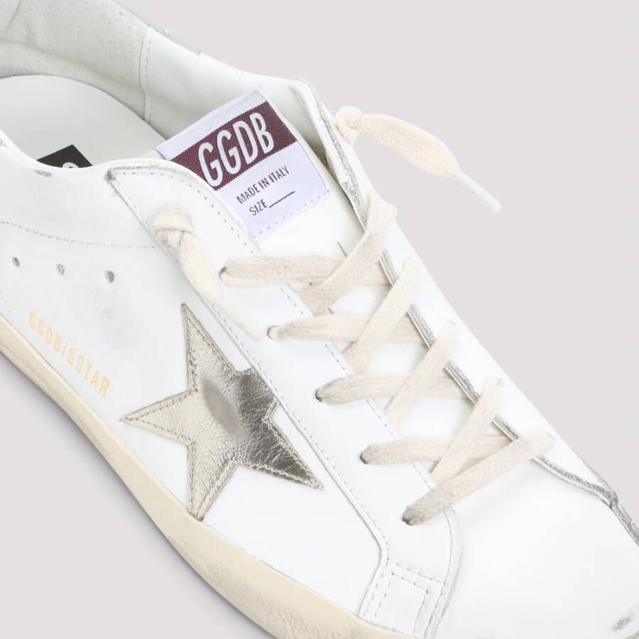 Golden Goose Wit Platinum Grijs Superstar Sneakers White Dames