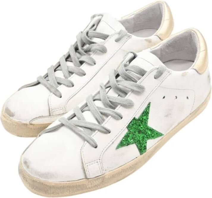 Golden Goose Wit Platinum Superstar Sneakers White Dames