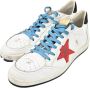 Golden Goose Wit Rood Rock Slang Ballstar Sneakers White Heren - Thumbnail 3