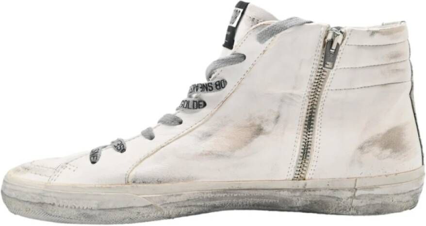 Golden Goose Wit Rood Slide Sneakers White Heren