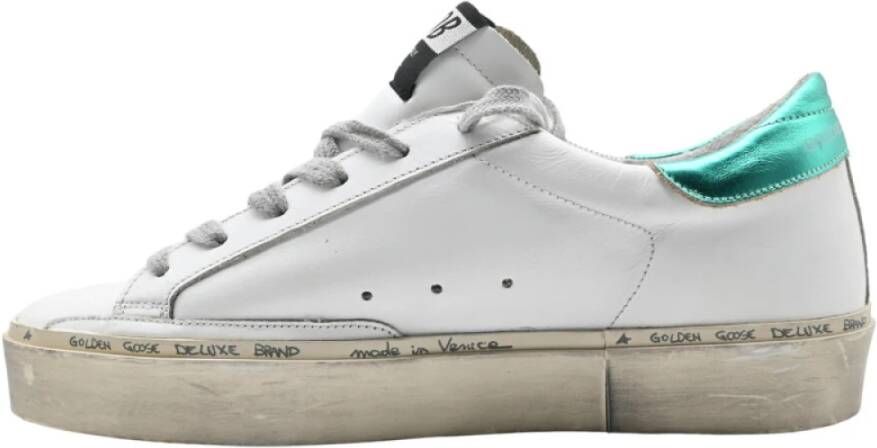 Golden Goose Wit Zilver Aquamarijn Sneakers White Dames