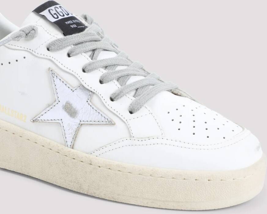 Golden Goose Wit Zilver Ballstar 2 Sneakers White Dames